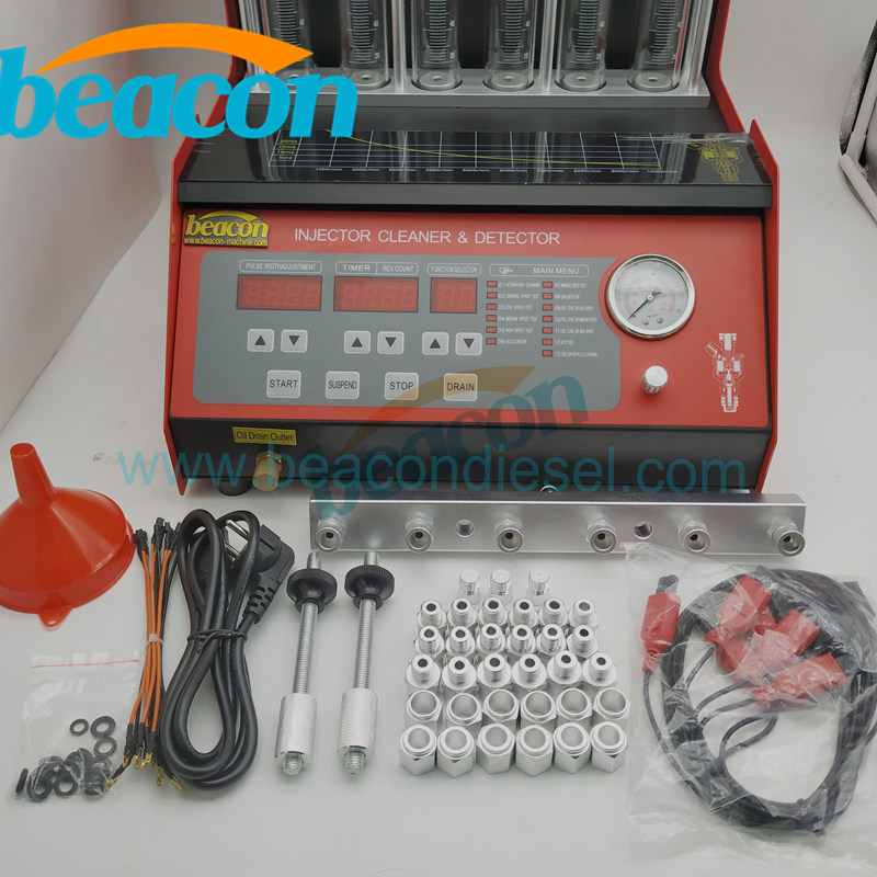 Auto service Gasoline injector cleaner injector tester BC6C Petrol fuel injector ultrasonic