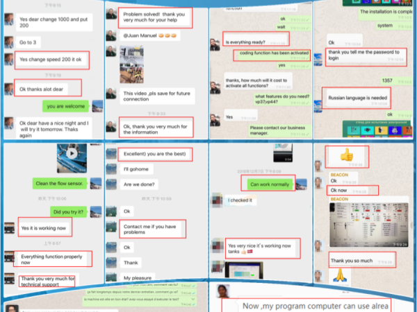 Good feedback from different countries customers about diesel injection pump test bench ,injector pump repair tools and spare parts !