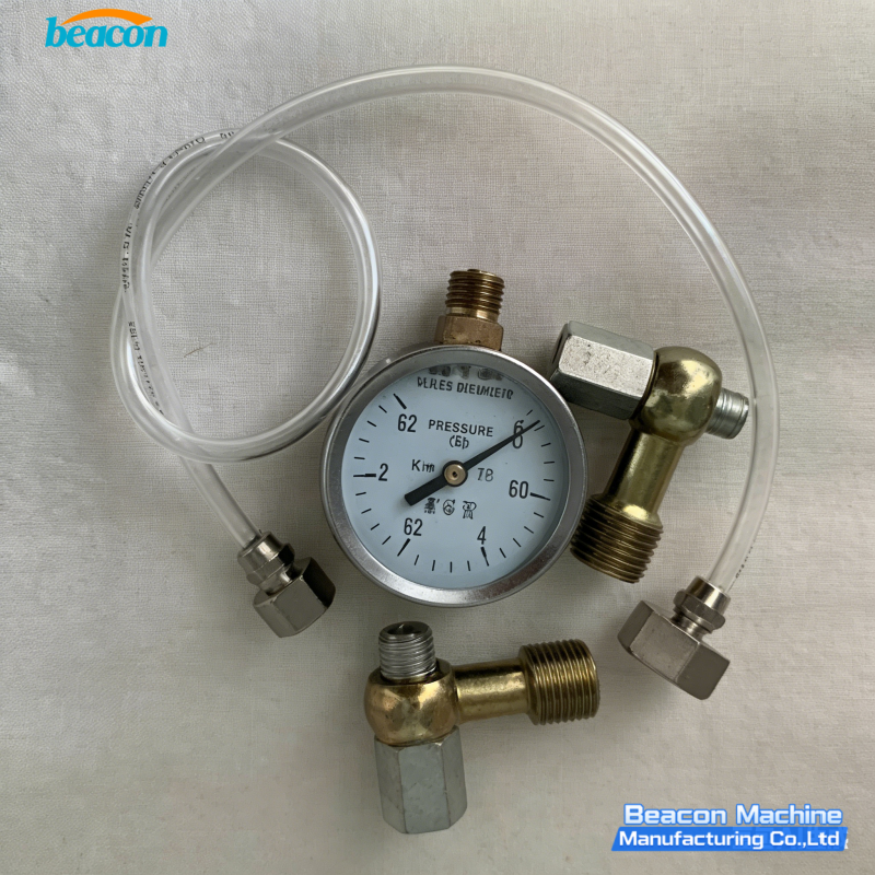 J62 VE fuel pump internal cavity pressure gauge