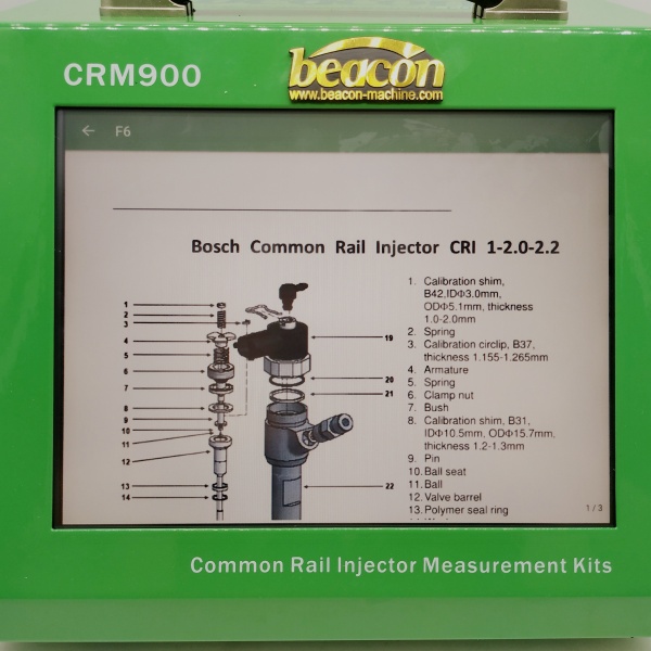 CRR920  Common Rail Injector Valve Stroke Measuring Repair Tools Stage 3