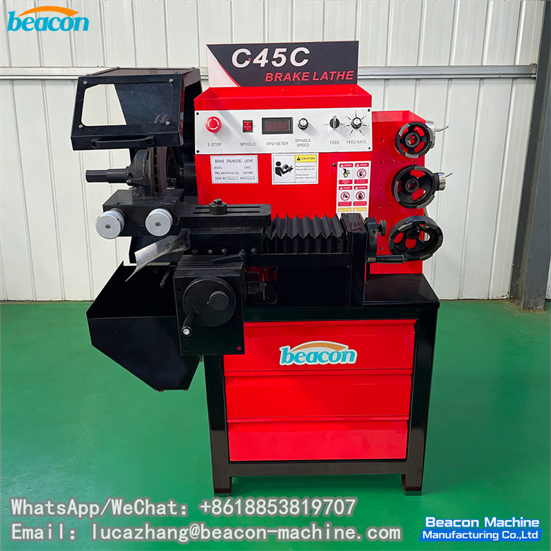 Beaocn C45C Brake Disk Lathe Dual-Sided Turning Machine for Small/Medium Vehicles Brake Disc & Drum