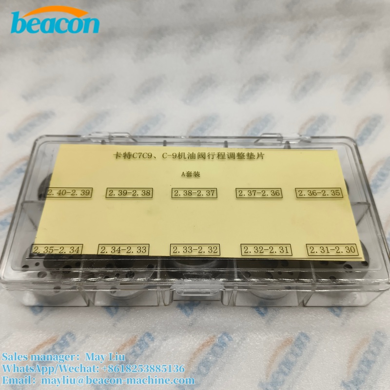 Injector Oil Valve Stroke Adjustment Shims for CAT C7C9 C-9 Injectors