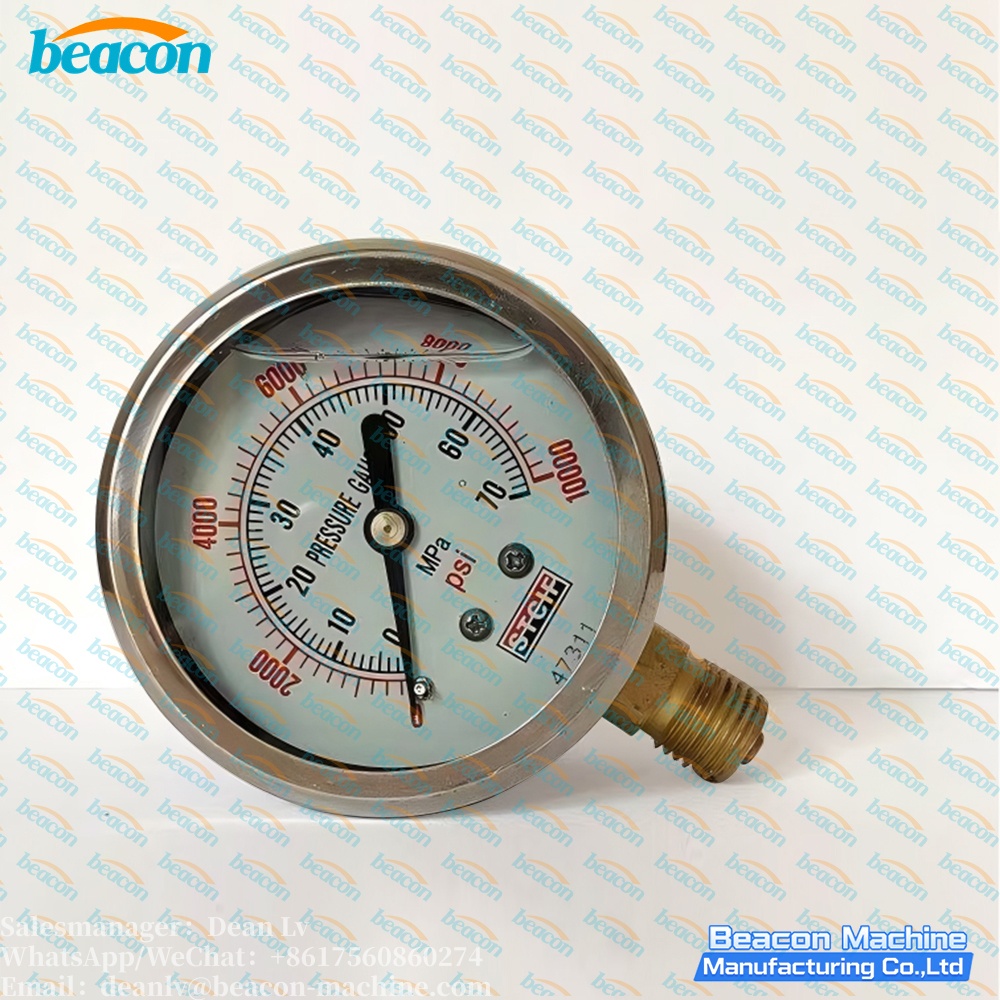 diesel test bench pressure gauge
